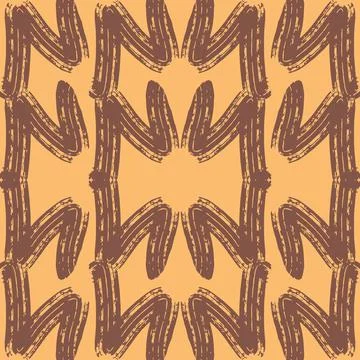 Abstract seamless pattern for textile and packaging design. Grunge messy roug Stock Illustration