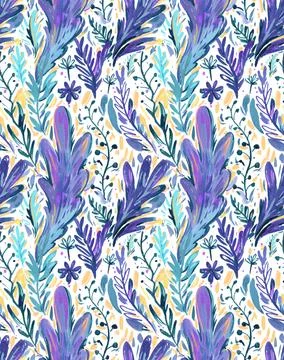 Abstract seamless pattern for textile and fabric. Hand-drawn artistic texture Stock Photos