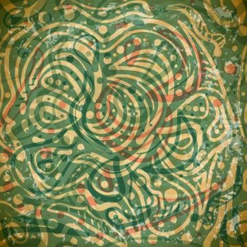 Abstract seamless pattern for textiles in vintage style Stock Illustration