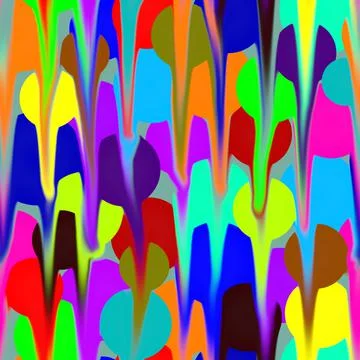 Abstract seamless pattern with textured oil pastel brushstrokes on colorful b Stock Illustration