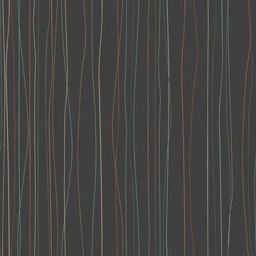 Abstract seamless pattern with thin hand drawn vertical lines on black. Strokes Stock Illustration