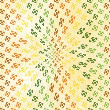 Abstract seamless pattern from the thin lines and circles Stock Illustration