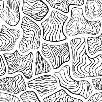 Abstract seamless pattern, tile pattern like zebra stripe. Stock Illustration