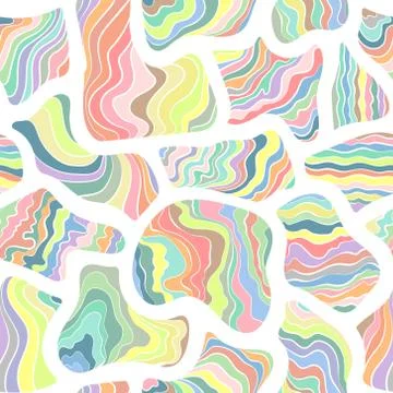 Abstract seamless pattern, tile pattern with color stripe. Stock Illustration