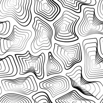 Abstract seamless pattern, tile pattern concentric stripe. Stock Illustration