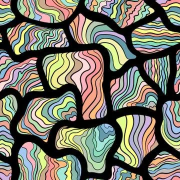 Abstract seamless pattern, tile pattern with color stripe. Illustrazione stock