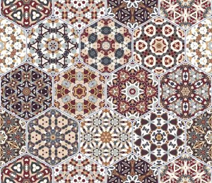 Abstract seamless pattern tiles Stockillustratie