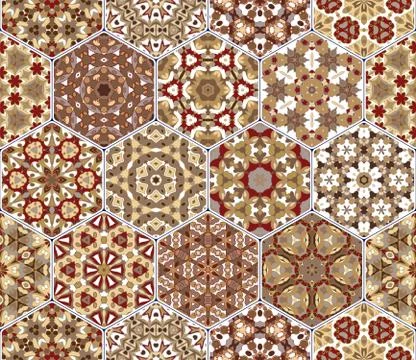 Abstract seamless pattern tiles Stockillustratie