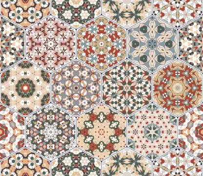 Abstract seamless pattern tiles Stock-Illustration