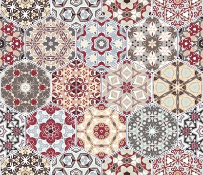 Abstract seamless pattern tiles Stock-Illustration