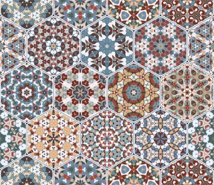 Abstract seamless pattern tiles 스톡 일러스트