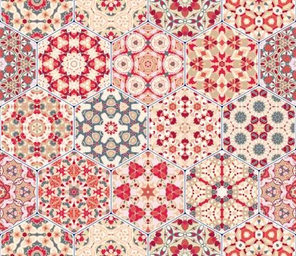 Abstract seamless pattern tiles 스톡 일러스트