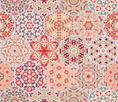 Abstract seamless pattern tiles Stockillustratie