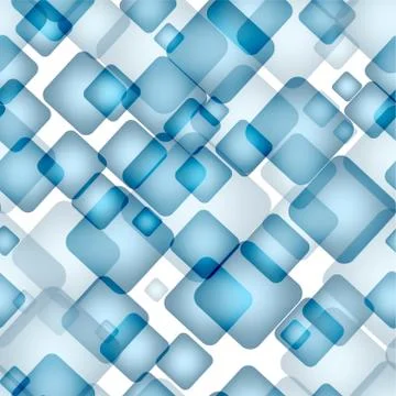 Abstract seamless pattern with transparent squares. Eps 10 Stock Illustration