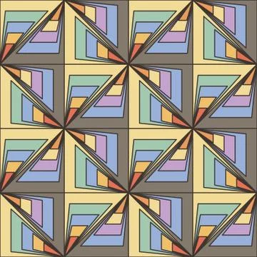 Abstract seamless pattern with triangles Stock Illustration
