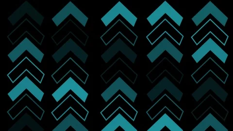 Abstract seamless pattern of turquoise chevron arrows modern geometric desi.. Stock Footage 337091470