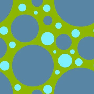 Abstract seamless pattern with turquoise, gray different balls on applegreen Stock Illustration