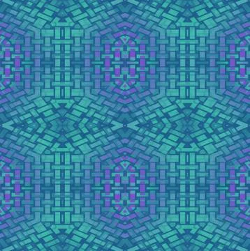 Abstract seamless pattern turquoise green purple Stock Illustration