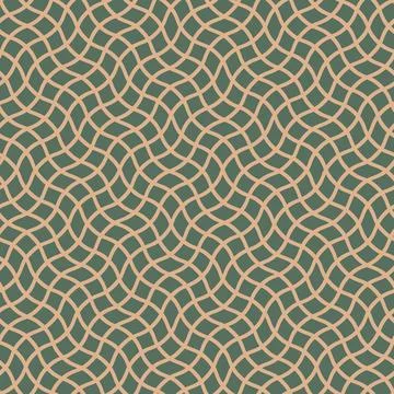 Abstract seamless pattern with twisted light brown lines of distorted latti.. Stock Illustration
