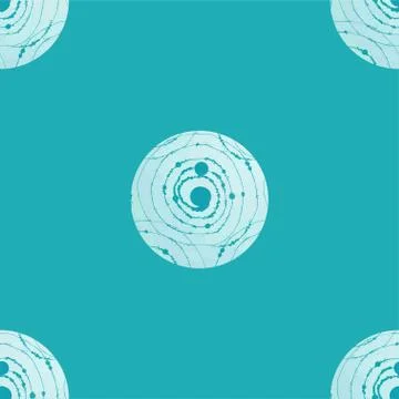 Abstract seamless pattern with twisted shapes. Decorative background. Colorfu Stock Illustration