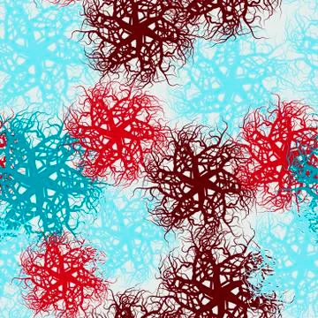 Abstract seamless pattern. Vector cartoon style illustration Stock Illustration