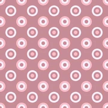 Abstract seamless pattern - vector circle design background Stock Illustration