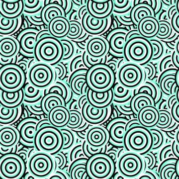 Abstract seamless pattern - vector concentric circle background Stock Illustration