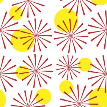 Abstract seamless pattern. Vector illustration background design, summe Stock Illustration