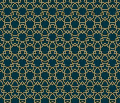 Abstract seamless pattern, Vector seamless pattern. Repeating geometric ornam Illustrazione stock