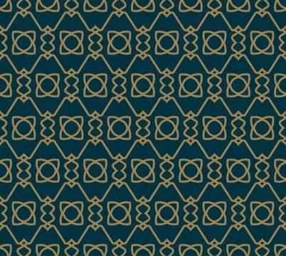 Abstract seamless pattern, Vector seamless pattern. Repeating geometric ornam Stock Illustration