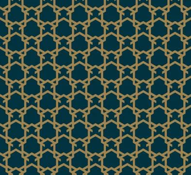 Abstract seamless pattern, Vector seamless pattern. Repeating geometric ornam Illustrazione stock