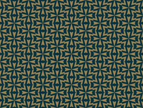 Abstract seamless pattern, Vector seamless pattern. Repeating geometric ornam Stock Illustration