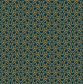 Abstract seamless pattern, Vector seamless pattern. Repeating geometric ornam Illustrazione stock