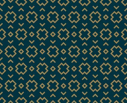 Abstract seamless pattern, Vector seamless pattern. Repeating geometric ornam Stock Illustration