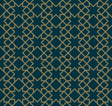 Abstract seamless pattern, Vector seamless pattern. Repeating geometric ornam Illustrazione stock