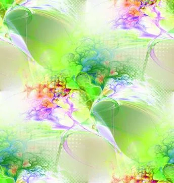 Abstract seamless pattern in violet and green Illustrazione stock