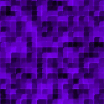 Abstract seamless pattern with violet colored chaotic overlap circle tiles Illustrazione stock