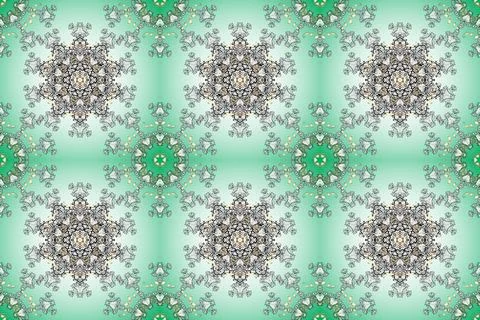 Abstract seamless pattern for wallpaper, clothes, boys, girls. Curls in blue, wh Stock Illustration