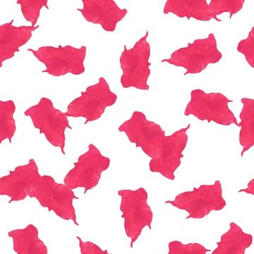 Abstract Seamless Pattern with Watercolor Spots. Stock Illustration