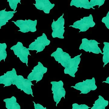 Abstract Seamless Pattern with Watercolor Spots. Stock Illustration