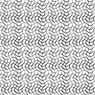 Abstract seamless pattern from waves, circles and stripes. 스톡 일러스트