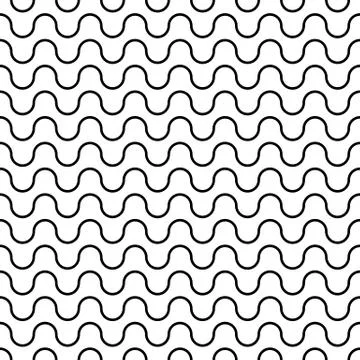 Abstract seamless pattern from waves. 스톡 일러스트