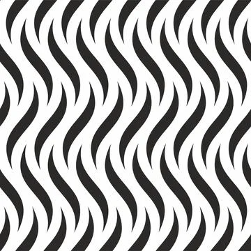 Abstract seamless pattern with waves. Illustrazione stock