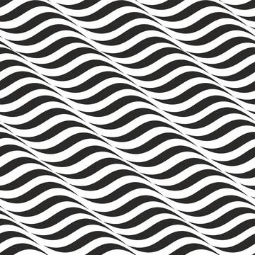 Abstract seamless pattern with waves. Stock Illustration