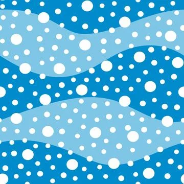 Abstract seamless pattern with waves. Illustrazione stock