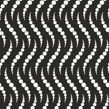 Abstract seamless pattern with waves. Stock Illustration