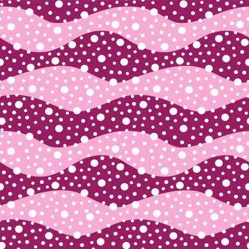 Abstract seamless pattern with waves. Stock Illustration