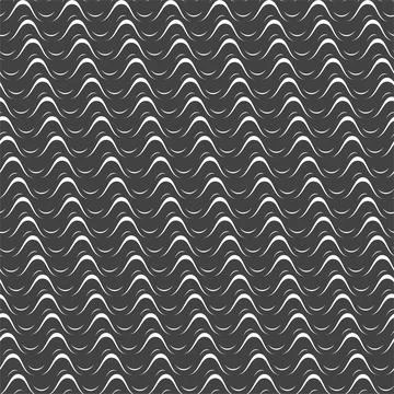 Abstract seamless pattern with waves. Stock Illustration