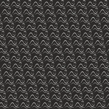 Abstract seamless pattern with waves. Stock Illustration