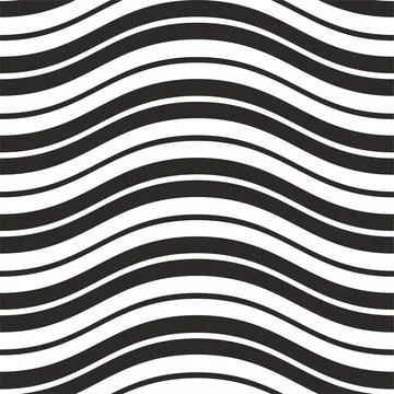 Abstract seamless pattern with waves. Stock Illustration